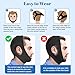 Anti Snoring Devices - Comfortable Sleep Apnea Devices Chin Strap, Adjustable Breathable Chin Strap for Sleeping for Men and Women, Simple and Effective Airflow Jaw Strap, Black 21in