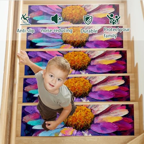 Tapis d'escalier antidérapants à haute adhérence pour chiens et seniors lot de 15