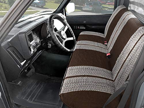 Image of Leader Accessories Saddle Blanket Full Size Truck Bench Seat Cover, Brown