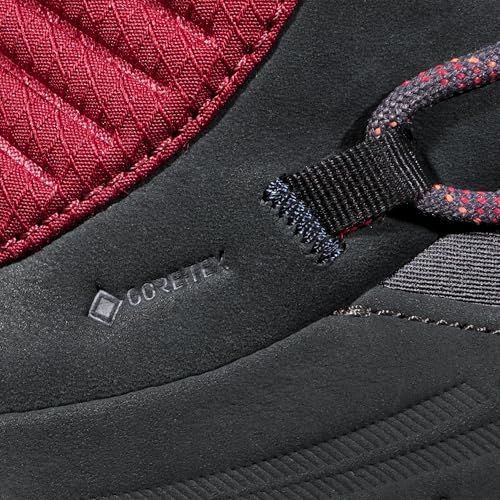 Mammut Nova IV Mid GTX Women | Wanderschuhe für Damen, Wasserdichte Trekkingschuhe, Outdoor Schuhe, Gore-Tex Bergschuhe, Sportschuhe für Hiking | Black-Blood Red, 6.5