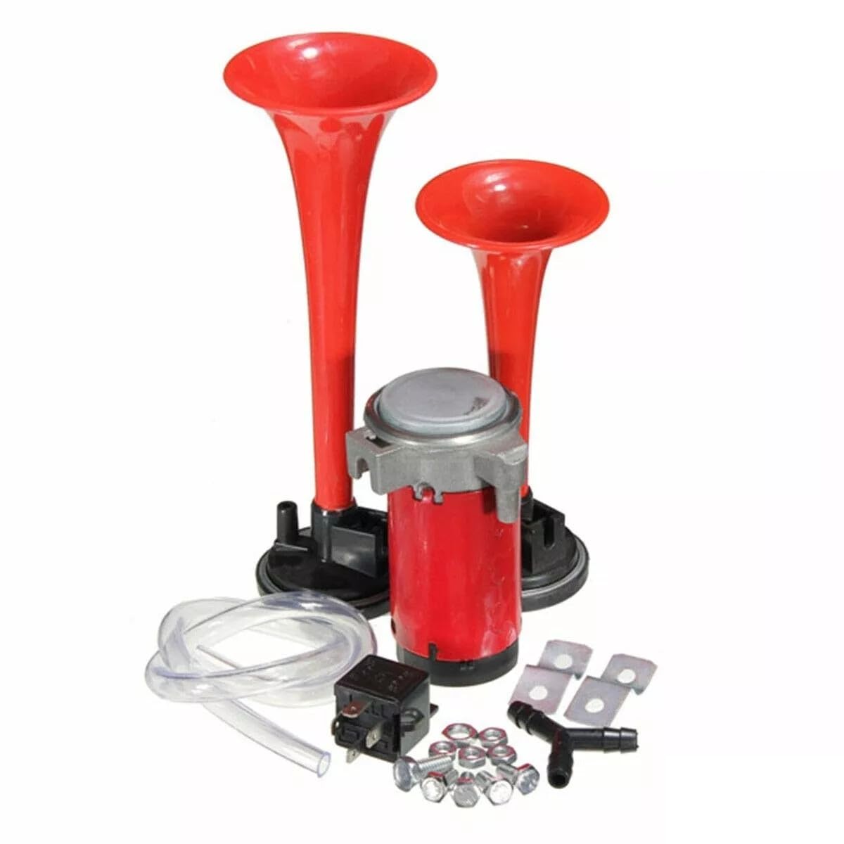 Compresseur d'air 12 V double corne/sirène 2 tons pour voiture bateau voiture camion Kit complet