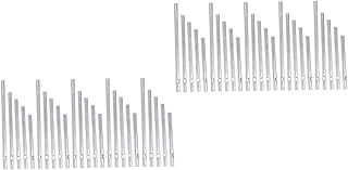 YARNOW 30 Pçs Sinos De Vento Medalhão De Prata Brinquedos Externos DIY Sinos De Vento Kit De Carrilhão De Vento Material DIY De Carrilhão De Vento De Alumínio Tubos De Carrilhão De Vento
