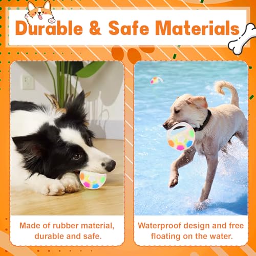Pipihome The Mellow Dog Calming Ball, Antistressball Hundespielzeug Unzerstörbar, Intelligenzspielzeug Hundeball mit Handle, Interaktives Hundespielzeug Balls Kleine Mittlere Große Hunde