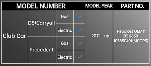 Miniatura 7 de Geggkake MCOR 4 para Club Car Precedent & DSCarryall 2012-up, acelerador del potenciómetro del acelerador, OEM # 105116301