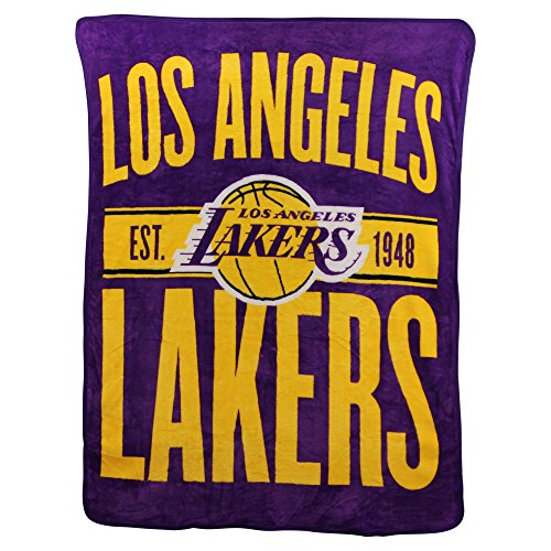Northwest NBA Los Angeles Lakers Micro Raschel Throw, One Size, Multicolor