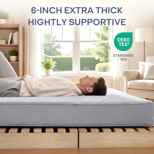 Image of ZonLi Japanese Floor Mattress Futon Mattress Full Size, Thicken Roll Up Tatami Mat Washable Cover, Portable & Foldable Floor Bed Mattress for Sleeping, Dormitory, Adult