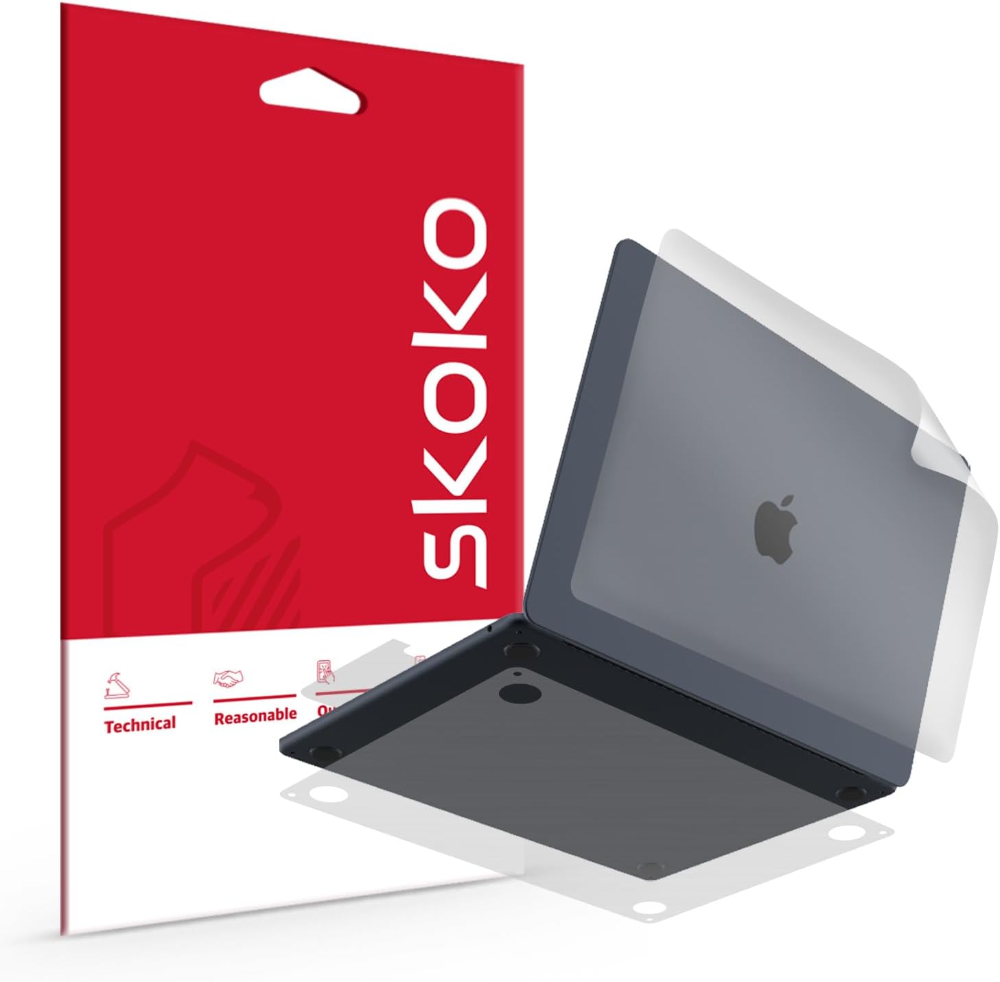 skoko New Skin Protector Matte Transparent Film Compatible with MacBook Air 1...