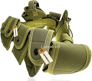Lsgoodcare Multifunction Police Security Guard Military Tactical Duty Utility Waist Belt, 10 in 1 600D Nylon Adjustable Modular Equipment Law Enforcement Outdoor Duty Belts