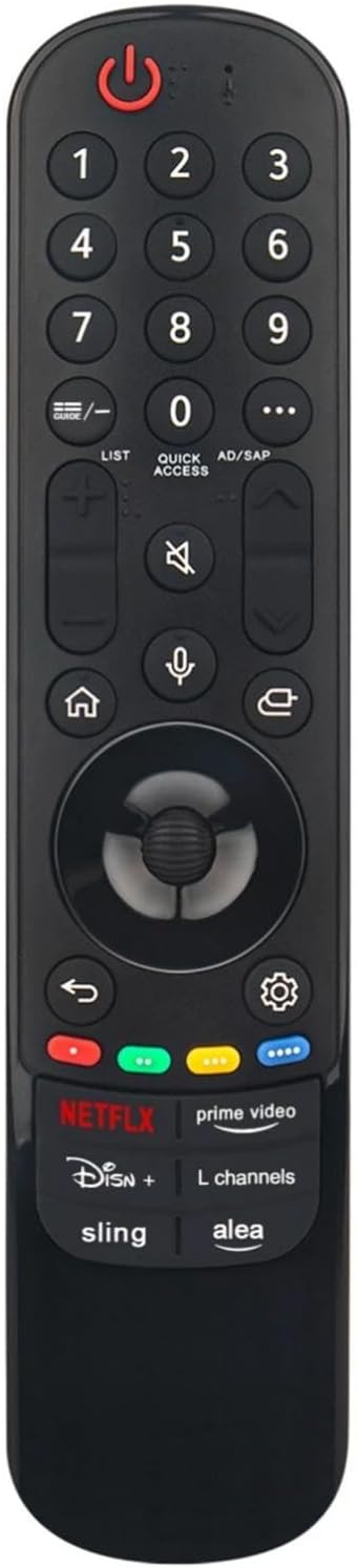 MR24GA MR24GN TV Remote Control for LG TV in Living Rooms or Rooms, Replace Models AKB76045102 MR23GA MR23GN MR22GA MR21GA, Replacement Remote Compatible Models OLED65C4PUA OLED65G4SUB OLED77B4AUA