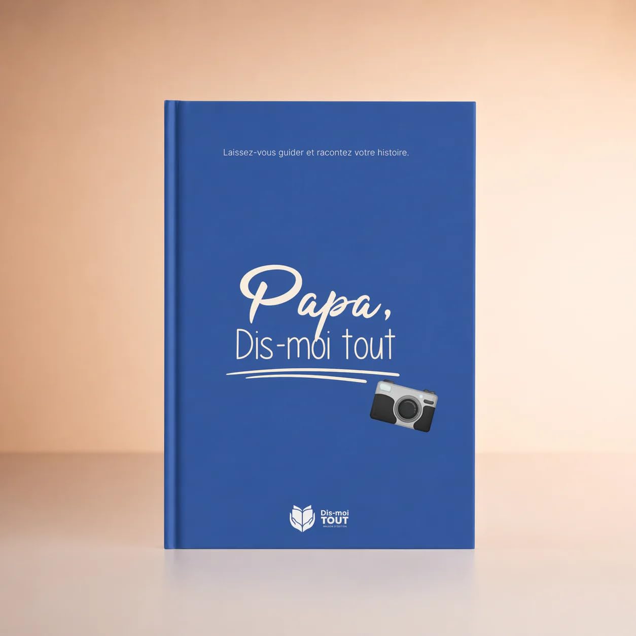 Papa, dis-moi tout, Livre de Mémoire avec Plus de 100 Questions, Couverture Cartonnée Soft Touch, 64 Pages, Format 21 x 29,7 cm, Fabrication Française