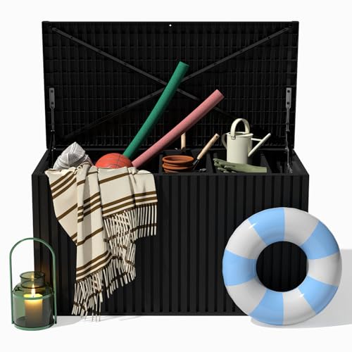 Veradek Everything Deck Box 120 Gallon | Lockable Storage Box and Organization for Patio Furniture...