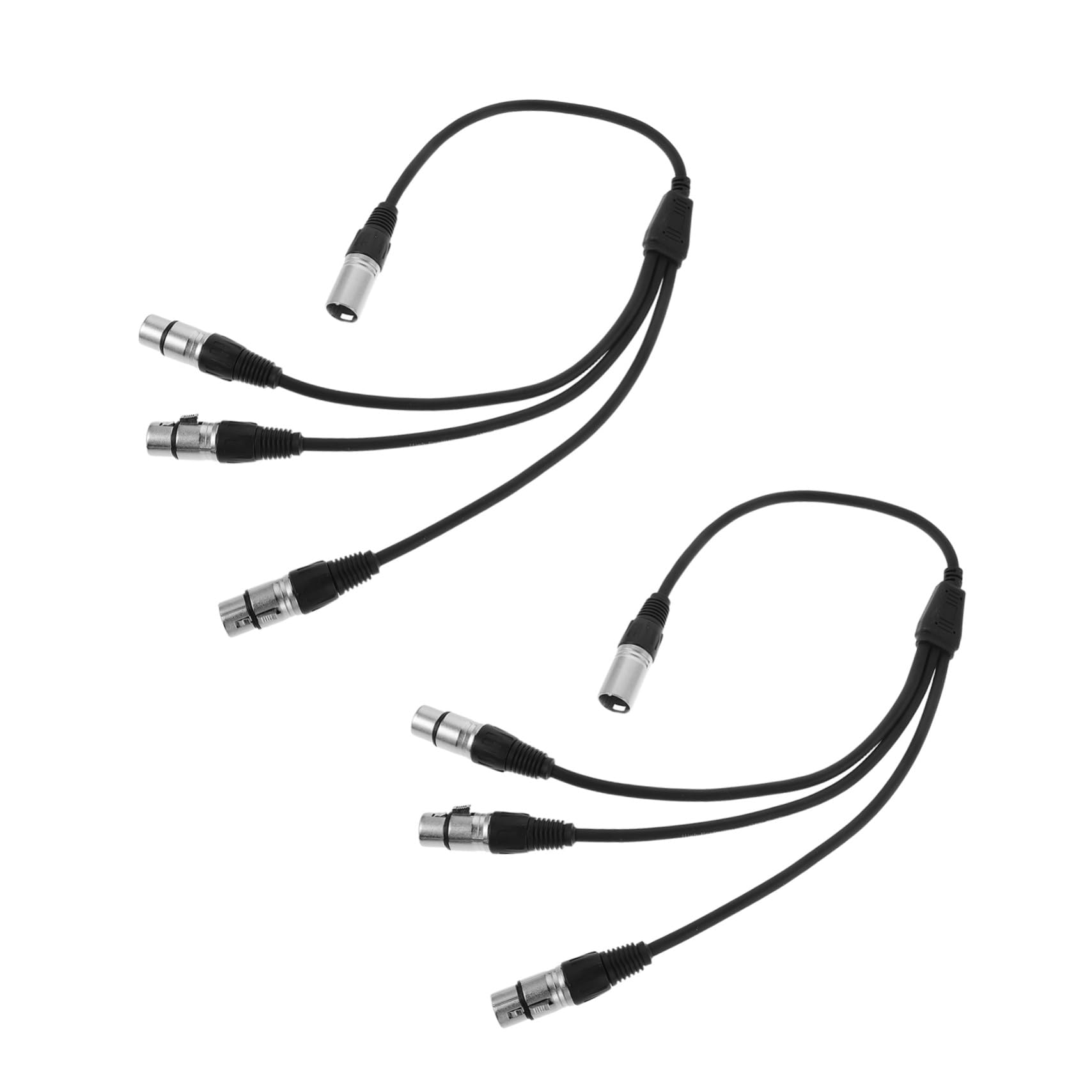 Toddmomy Xlr Mikrofon Splitter 1 zu 3, 0, 6m, 2 Stück für Studio
