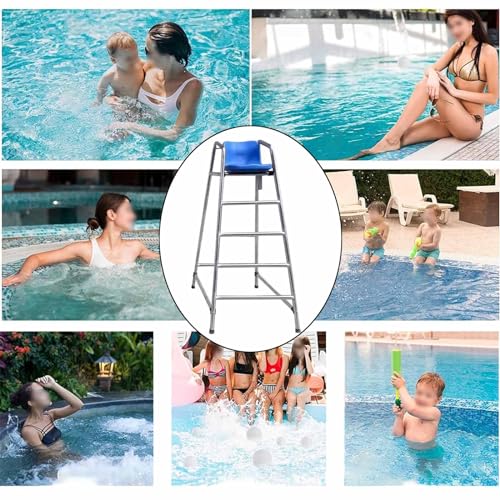 Silla profesional para salvavidas para piscinas con altura ajustable miniatura 6