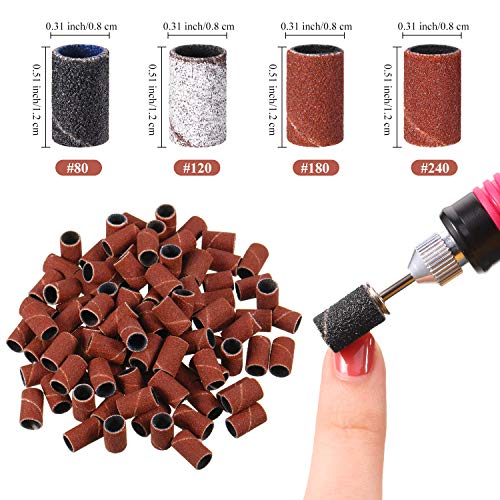 402 Pezzi Punte Trapano Unghie con Set Nastri