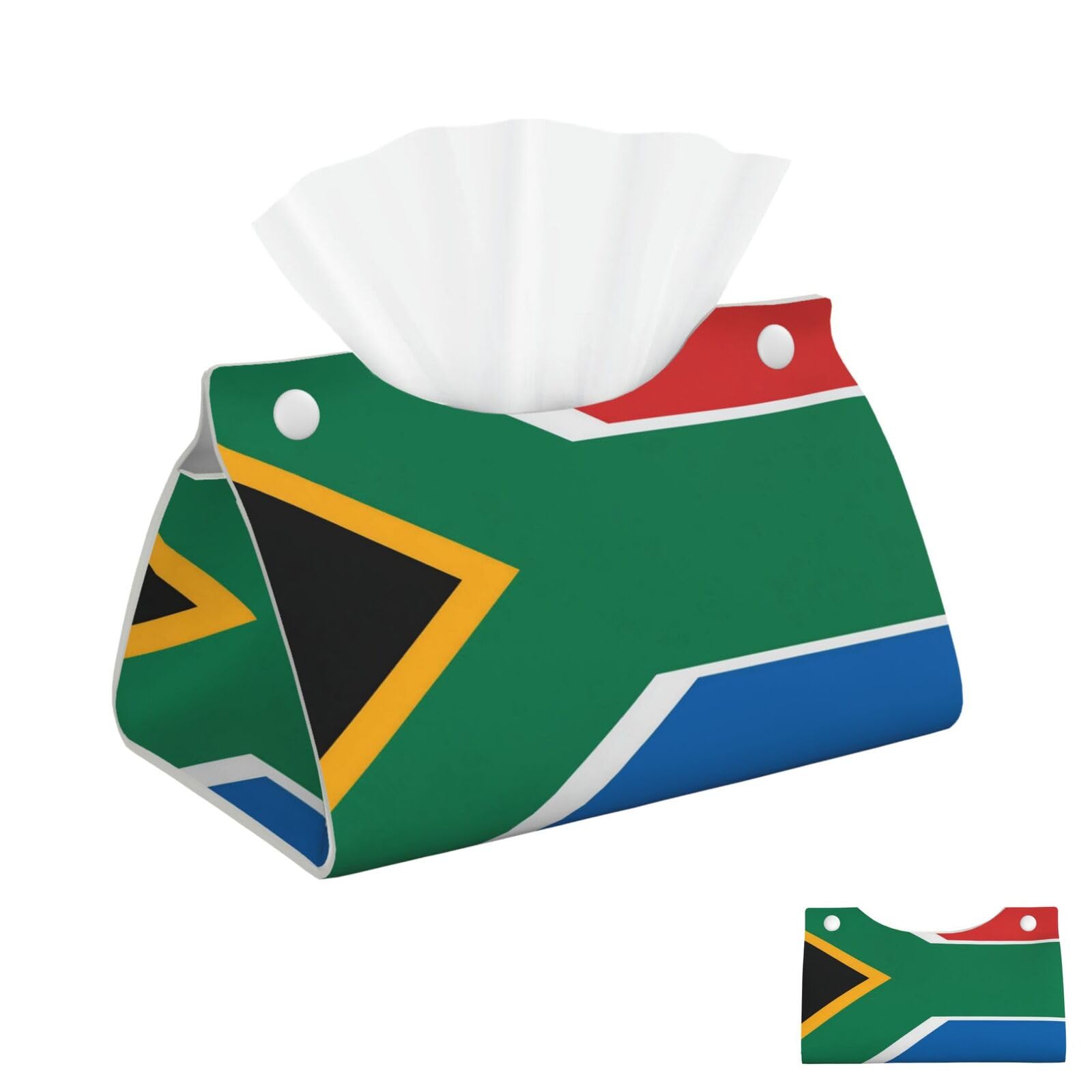 South Africa Flag Tissue Box Cover Square Cube Boxes