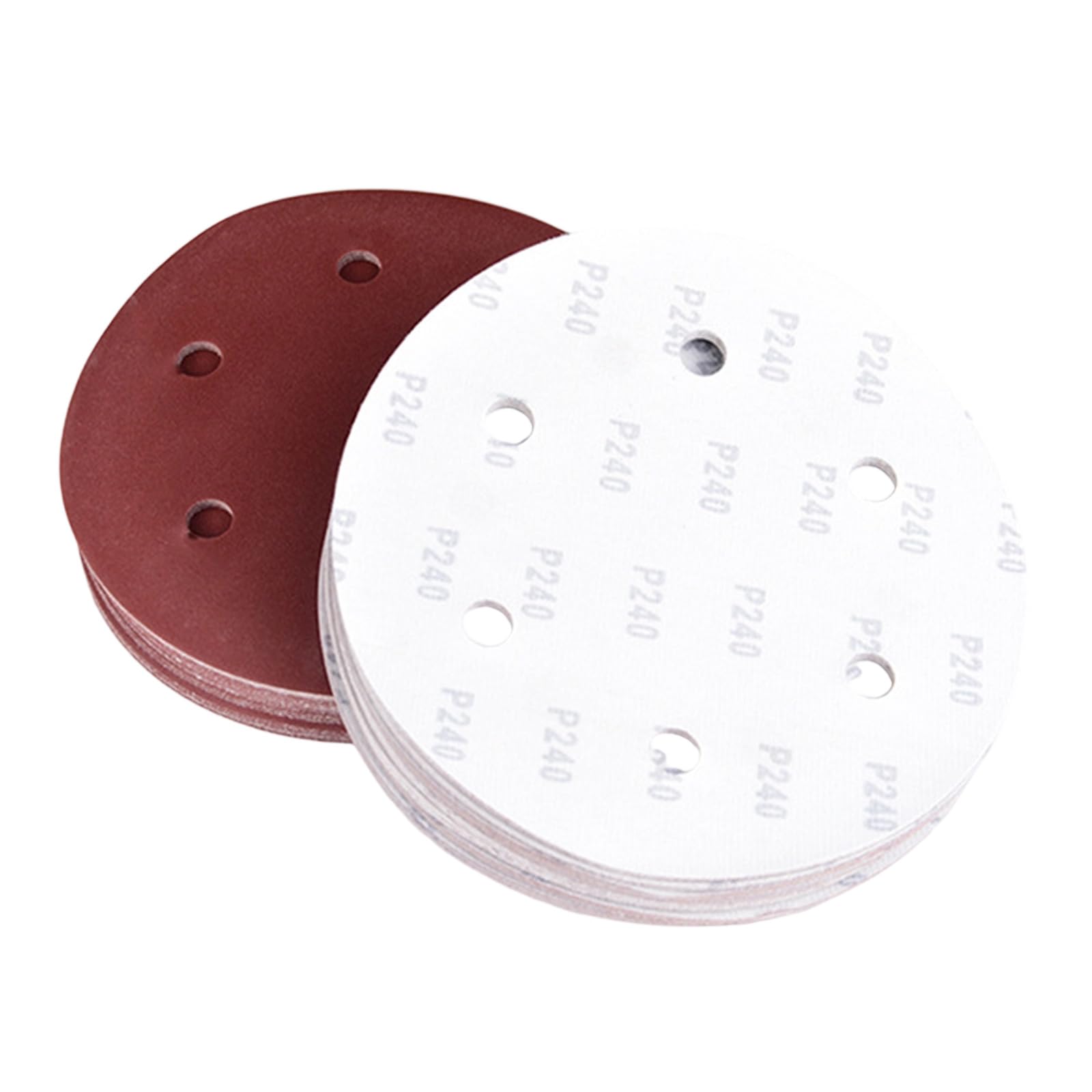 APGLSXY Multipurpose 9 Inch 6 Hole Sanding Discs Pack of 50 Suitable for Efficient Polishing & Wood Surfaces Restoration Hook & Loop Abrasive Sandpaper Sheets