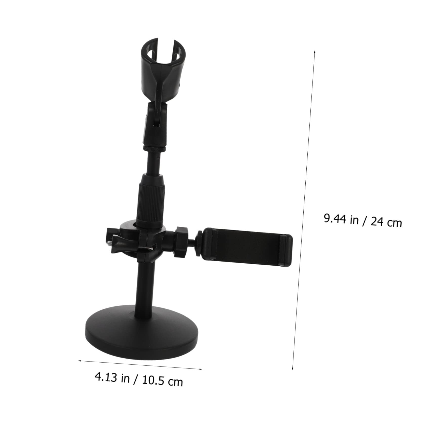 1pezzi Asta Microfono Regolabile Da Tavolo Con Per Telefono Struttura Design Multi- Per Casa e Palco Per Microfono Desktop