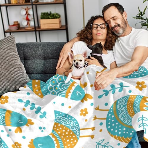 Couverture polaire poulet mignon pour vos soirées cocooning sur le canapé - 7