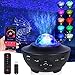 Opard LED Sternenlicht Projektor Sternenhimmel Rotierende Wasserwellen Projektionslampe, Kinder Nachtlicht Baby Sterne Lampe mit Fernbedienung/Bluetooth/Timer für Kinder Erwachsene Zimmer