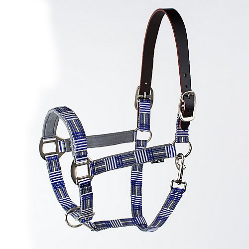 Millstone German Check Breakaway Halter Horse Grey