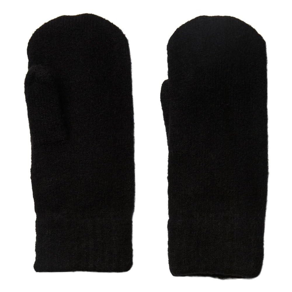 PIECES Women's Pcnella Mittens Noos Bc, black, One size