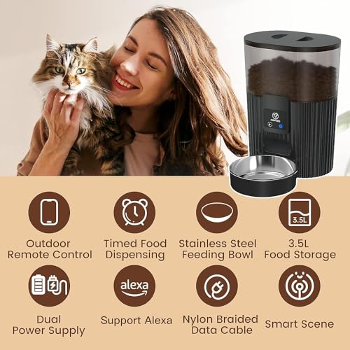 Papifeed CACTUS FEEDER-WIFI Automatic Cat Feeder, Wifi Pet Feeder For Cat/Dog Compatible thumb #1
