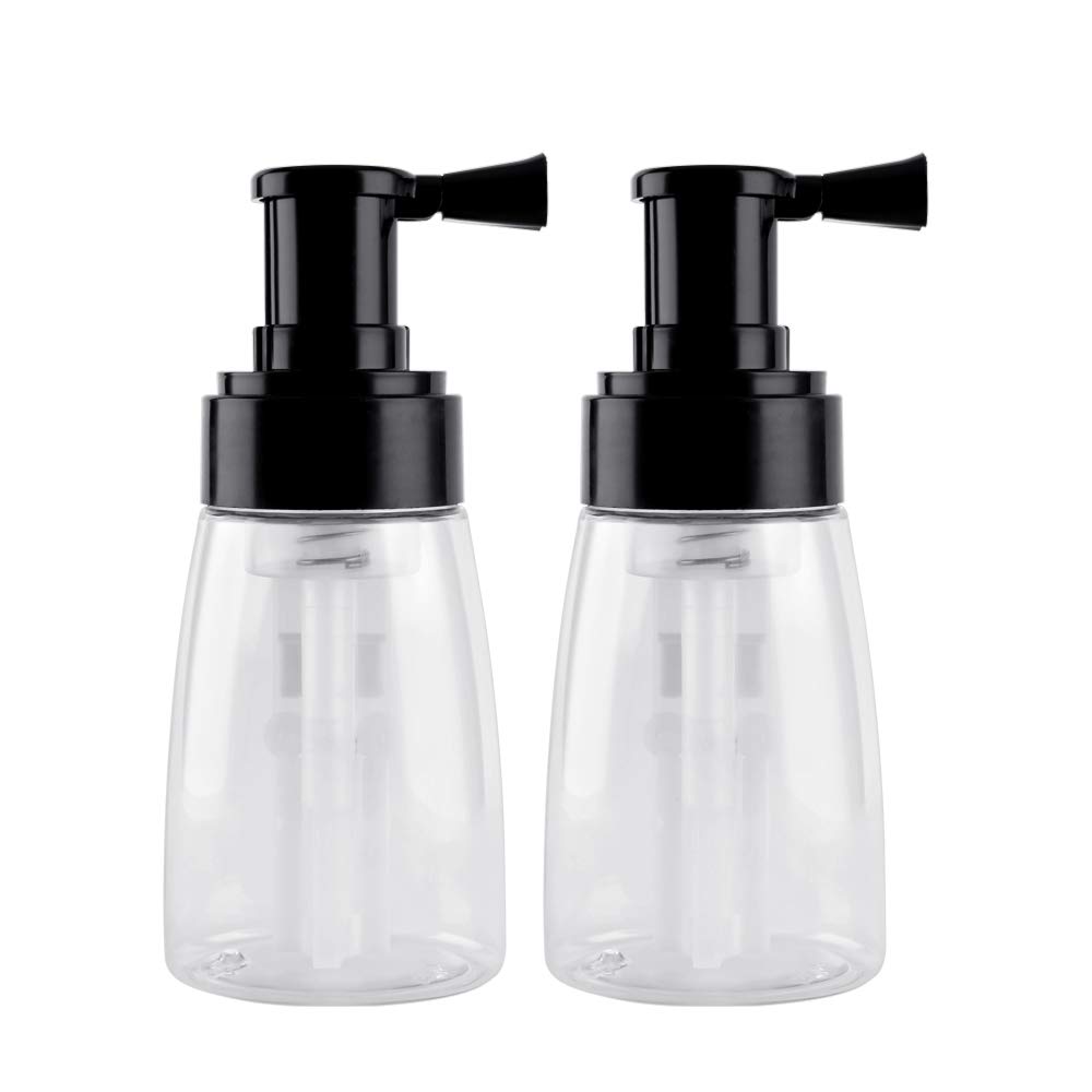 Photo 1 of 2 Pieces?Barber Powder Spray Bottle, Empty Powder Travel Cosmetics Blower, Refillable Hair Fiber Applicator for Hair Salon, Home, Beauty (140ml+140ml)
