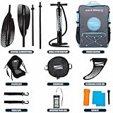 Aqua Spirit Inflatable Kayak Board | 10'5”/13’5” | 1 or 2 Person Complete Kayak Kit with Paddle, Backpack, Double-Action Pump and more accessories | Adult Beginners/Experts | 2 Year Warranty - Image 5