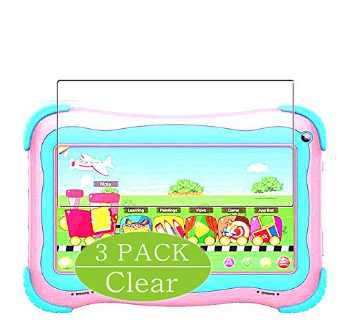 Synvy[3 Pack] Screen Protector, Compatible with TOPELOTEK Kids Tablet 7 inch KIDS09 TPU Film Protectors [Not Tempered Glass]