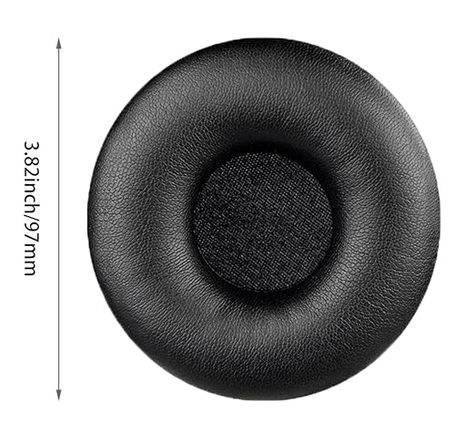 Repuestos de almohadillas para auriculares compatibles con Sony MDR-XB450 | Almohadillas suaves aislantes de sonido de alta densidad, material de cuero proteína negro miniatura 3