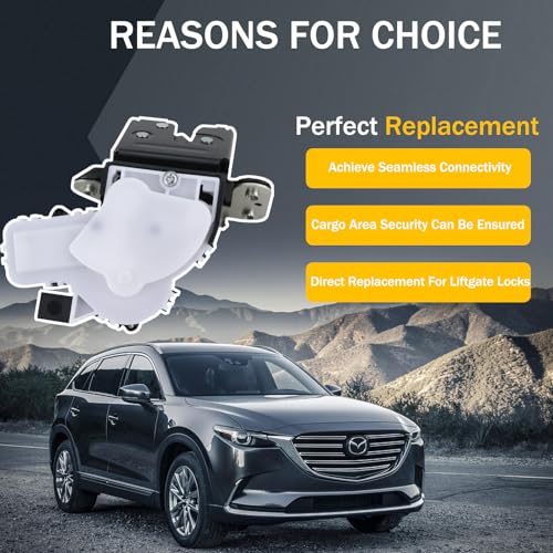 Image of Tailgate Door Lock Actuator, Rear Liftgate Latch Compatible with 2010-2015 Mazda 3, 2013-2016 Mazda CX-5, 2016-2019 Mazda CX-9, Replaces G33M-62-310