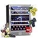 Produktbild Klarstein Einbau-Weinkühlschrank, 2 Zonen Getränkekühlschrank Klein, Kleiner Weinschrank 129L, Wein-Kühlschrank Klein mit Glastür, Indoor/Outdoor Flaschenkühlschrank, Wine Fridge für 43 Flaschen