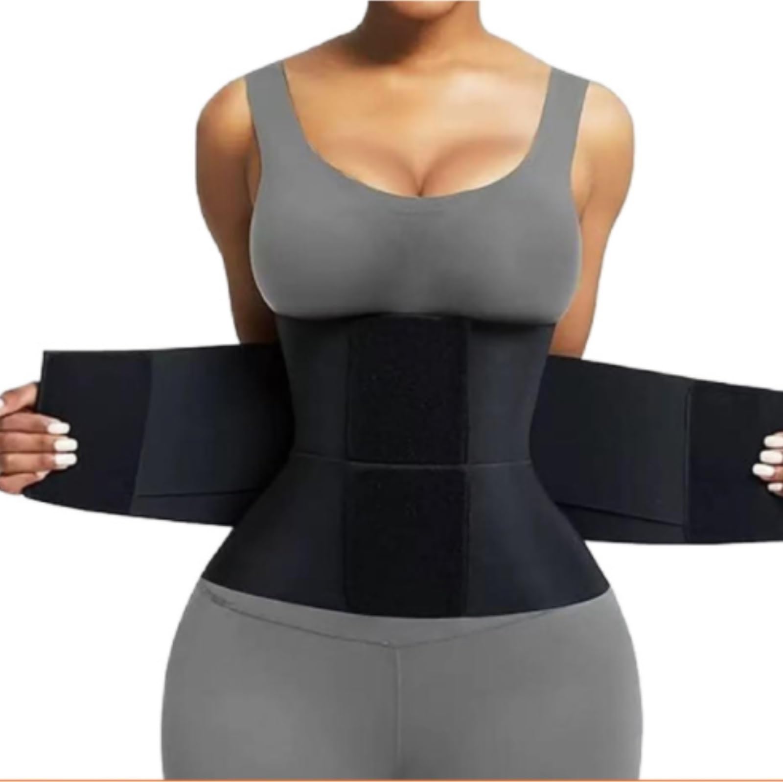 Fascia Lombare Schiena Cintura Di Supporto For Vita E Addome, Trainer Addominale Ergonomico Elastica(Black,Large)