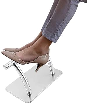 Reposapiés para Silla de salón de Belleza para peluquería, reposapiés reclinable para peluquería, reposapiés de Acero Inoxidable sólido para peluquería, salón de Belleza, SPA, Silla para uñas, Pieza