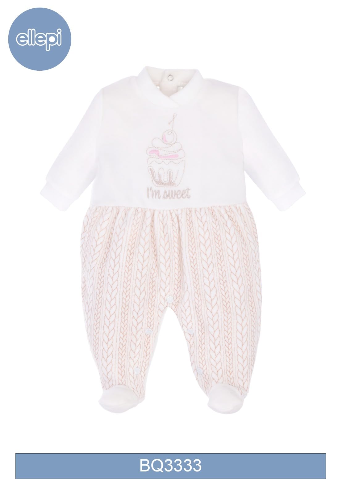 Ellepi set tutine ciniglia neonata confezione da 2