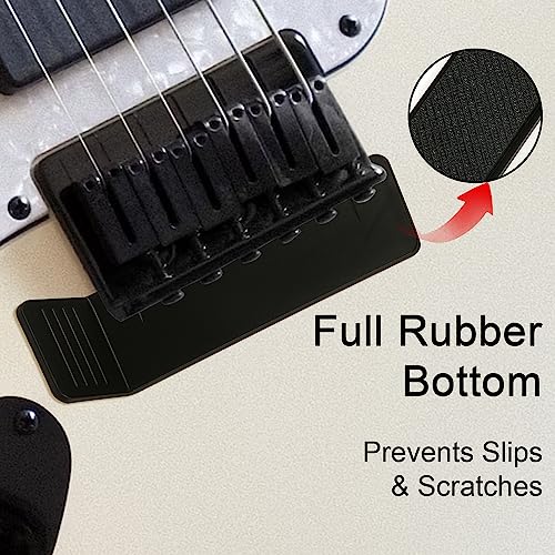 Guitar Tremolo Bridge Werkzeug, Stabiler Kunststoff Tremblock zum Anheben von E-Gitarrenbrücken, Gitarrensteg-Einstellwerkzeug zum Einfachen Stimmen und Schnellen Saitenwechsel (Schwarz)