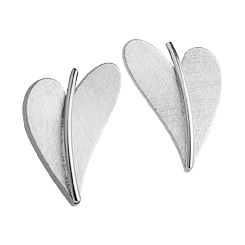 Ernstes DesignStud Earrings Heart E244, without stone