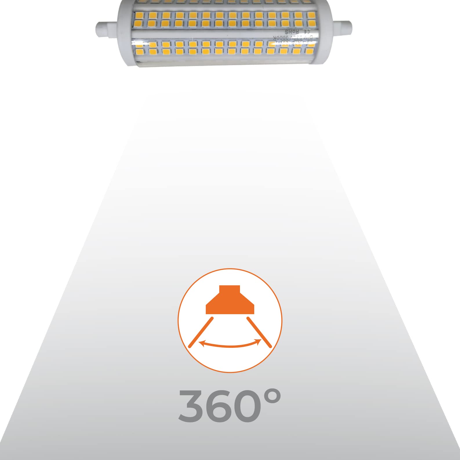 LED ATOMANT 5x Bombilla LED R7S 20W 118mm Regulable Color Luz Fria 2000lm