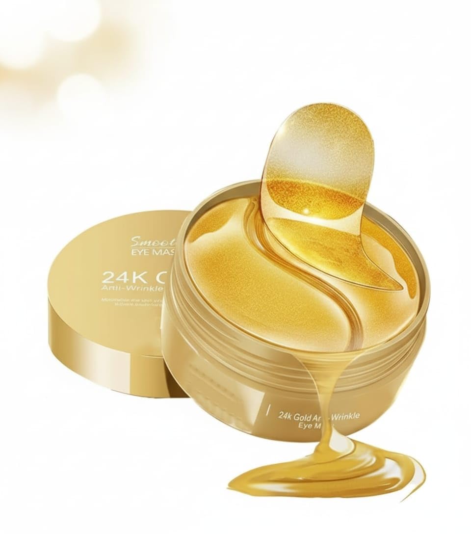 ETSAP Hydra Anti Wrinkle Eye Serum Patch| Treats Dark Circles, Fine Lines And Wrinkles | Enriched With Collagen And Aloe Vera Extract | Shade -Gold, 60 Pcs