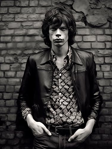 Mick Jagger dans la rue | Poster | Décoration murale | Décoration d'intérieur |