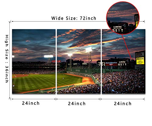 Mamago Sports Game Prints Canvas Wall Art Modern Landscape Painting Artwork Picture For Living Room Office Home Decor House Warming Present Stretched Framed Ready To Hang (72" W X 36" H) #TOP3