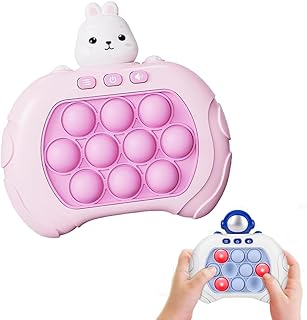 Quick Push Bubble Competitive Game Console Series, Pocket Game Console for Kids, Quick Push Game Toys, Children's Breakout Speed Push Game Machine Decompression Toy for Kids Ages 3-12 Years Old (A)