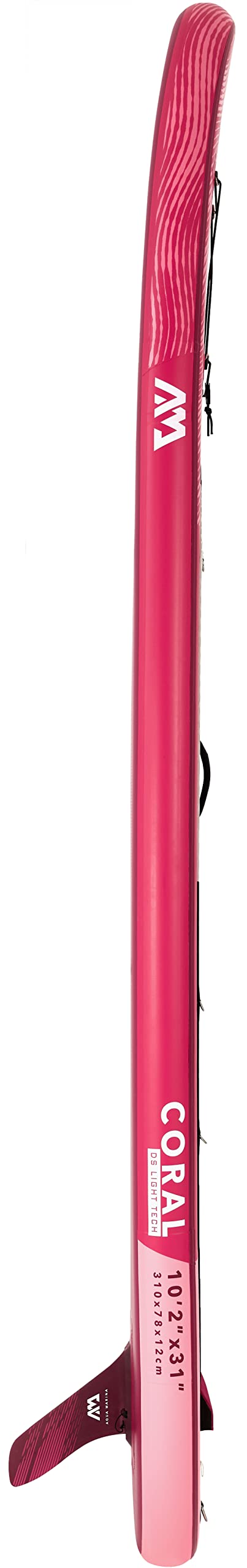 Aqua Marina , Stand Up Paddle Board aufblasbar im Set Coral 2022 iSUP Pink 10’2” Stand-Up Paddling SUP-Board mit Schultergurt 310 x 78 x 12 cm