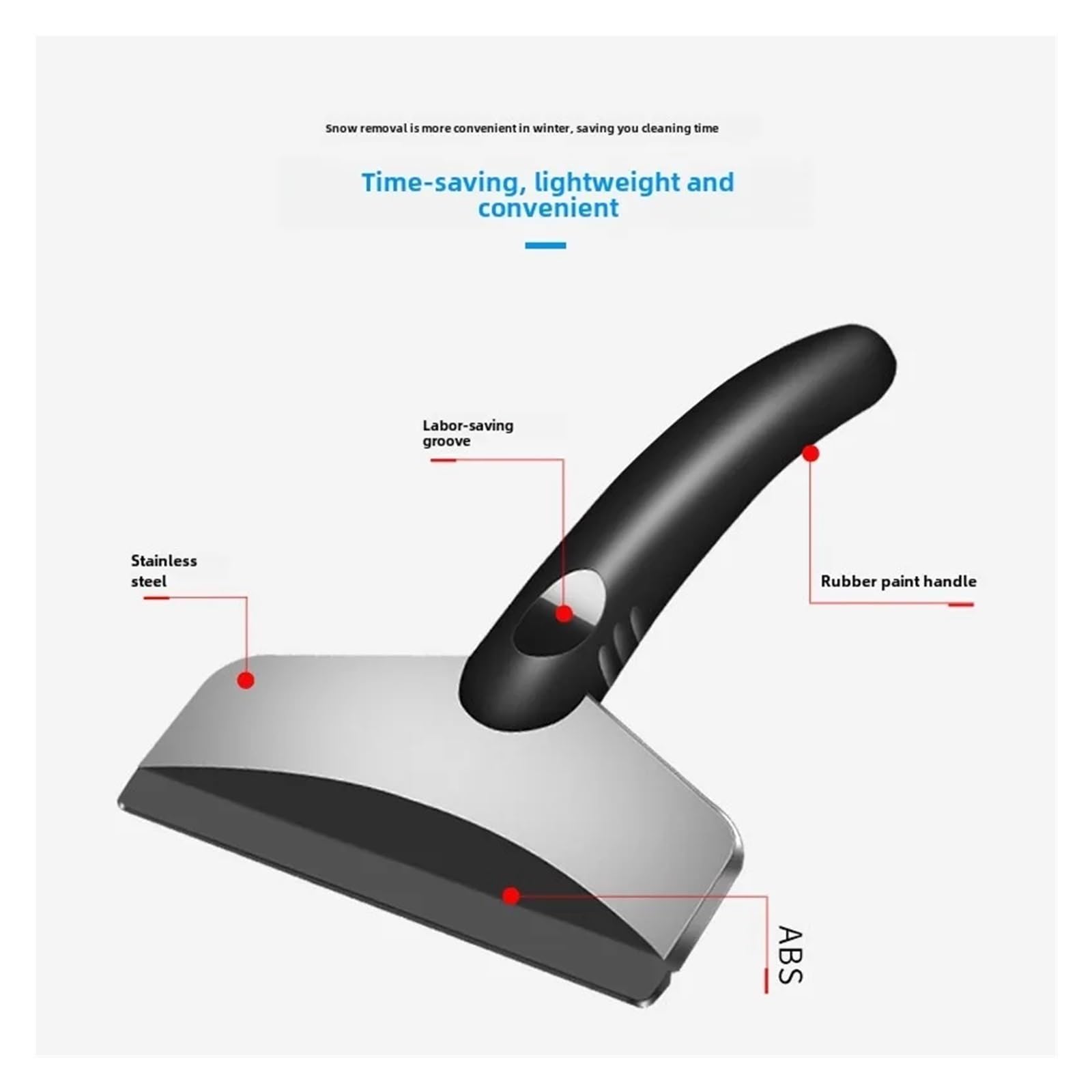 Eiskratzer Auto Auto-Schneeschaufel for Windschutzscheibe, Fensterglas, Schneeräumung, Eiskratzer, Schaufel, Reinigungswerkzeug for die Entfernung Aller Autozubehörteile