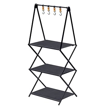 Amazon.co.jp: FIELDOOR アウトドア フォールディングラック