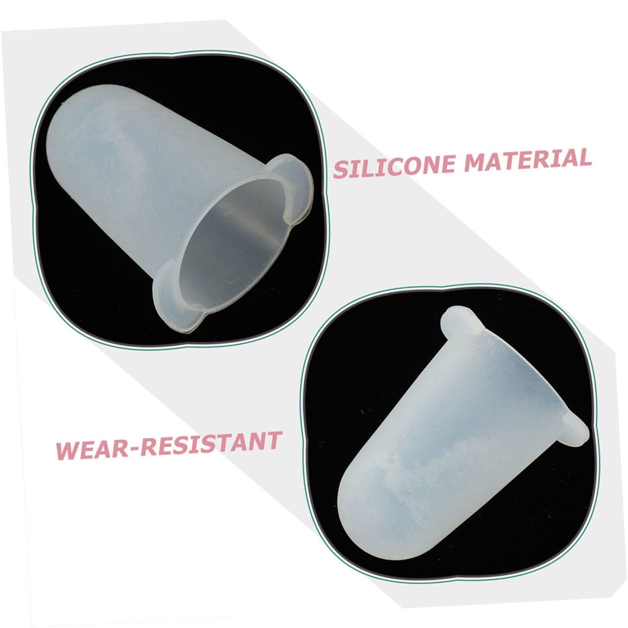 Gadpiparty 6 pièces Lot de Bouchons Silicone pour Embouts de Poche à Douille Pâtisserie Protection Anti-Fuite Réutilisable Flexibles pour Décoration Gâteaux Accessoire Pratique pour