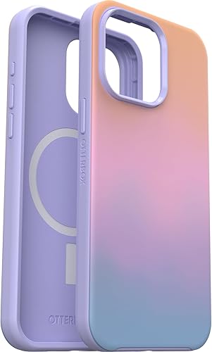 Miniatura 6 de OtterBox Funda para iPhone 15 Pro MAX (solamente) de la serie Symmetry - SOLO SUAVE (púrpura), se ajusta a MagSafe, ultra suave, bordes elevados