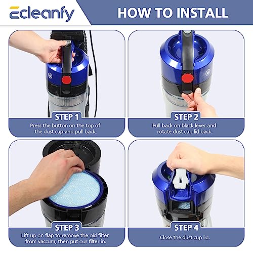 4-Pack 304087001 Filters Compatible With Hoover Windtunnel Upright Vacuum Cleaner Uh71250 Uh72630 Uh72625 Uh72615 Uh71012 Uh70605 Uh71214【Note: Not Fit Hoover Bh & 3 Pro Pet Series】 #TOP5