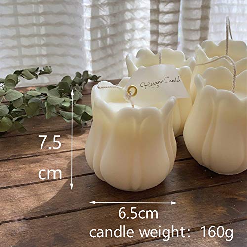 RWEAONT 3D Big Tulpe duftende Kerze Silikonform Tulpe Blume Aromatherapie Gips Seife Soja Kerzenformen Dekoration… – Bild 7