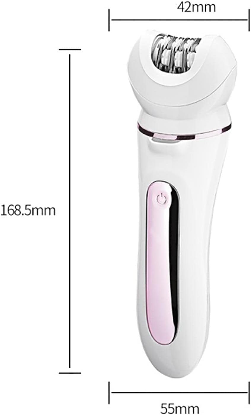 Epilatore Rasoio Trimmer - Rasoio Portatile for Rasatura Del Viso, Strumento for Rasatura Rasoio Elettrico, Rasoio Elettrico Asciutto E Bagnato for Gambe, Epilatore for La Depilazione for Donne, Siste